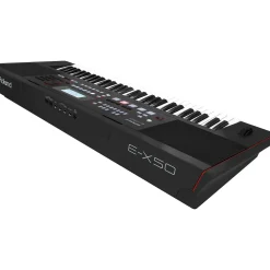Roland E-X50 Arranger Keyboard Essentials Bundle Black