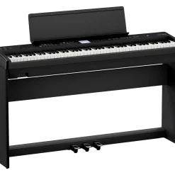 Roland FP-E50 Digital Piano With Matching Stand and Triple Pedal Black
