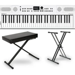 Roland GO:KEYS5 Music Creation Keyboard Essentials Bundle White