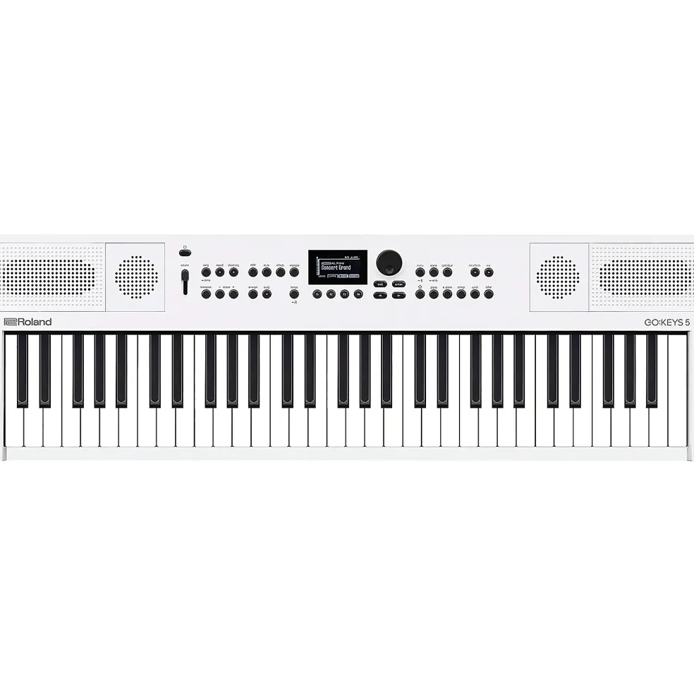 Roland GO:KEYS5 Music Creation Keyboard Essentials Bundle White
