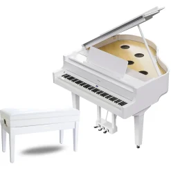Roland GP-9 Digital Grand Piano With Bench Polished White