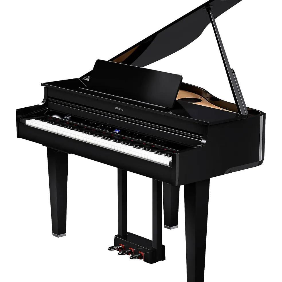 Roland GP-6 Digital Grand Piano With Bench Polished Ebony