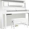 Roland LX708 Premium Digital Upright Piano With Bench Polished White