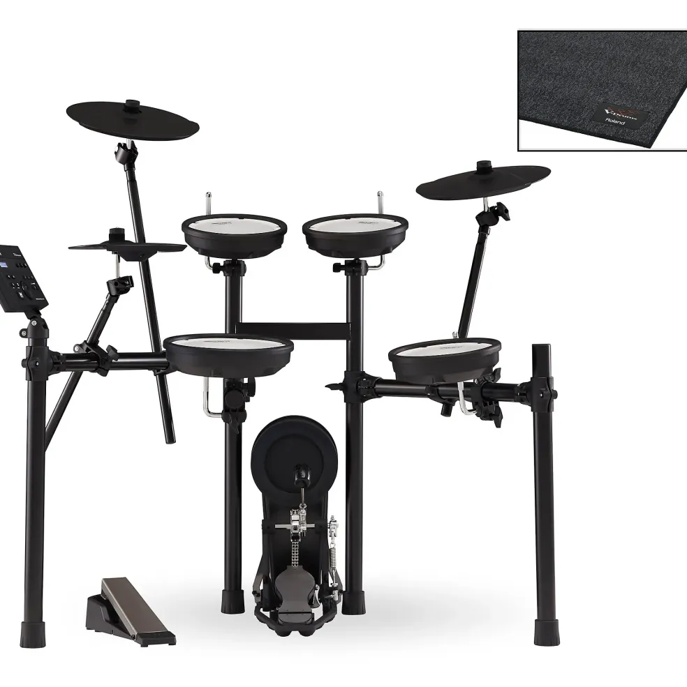 Roland TD-07KV V-Drums Electronic Drum Set With TDM-10 Drum Mat