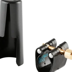 Rovner Dark Soprano Saxophone Ligature and Cap 1RXS Most Small Soprano Sax Mouthpieces