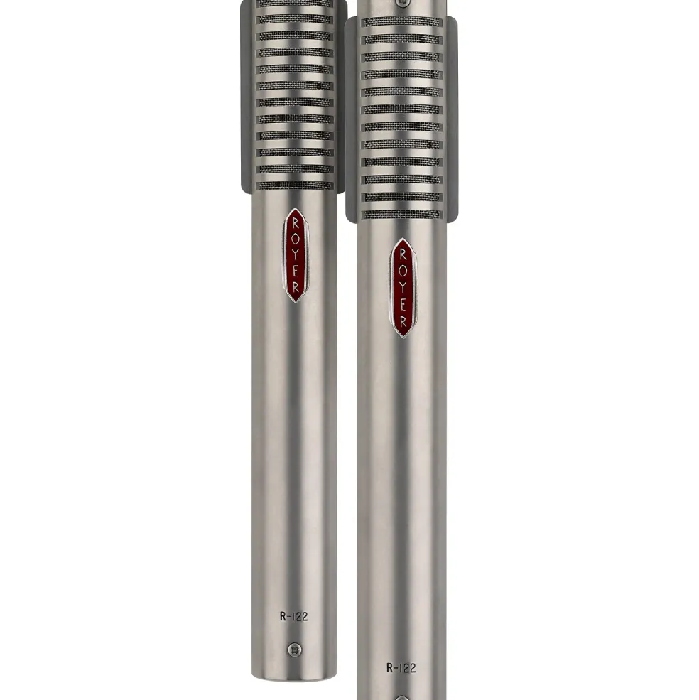 Royer R-122 LIVE Matched Ribbon Microphone Pair Nickel