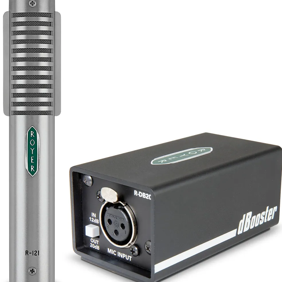 Royer R-121 Ribbon Microphone & dBooster Combo