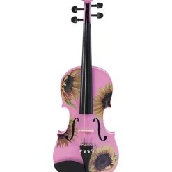 Rozanna's Violins Sunflower Delight Pink Series Violin Outfit 3/4 Size