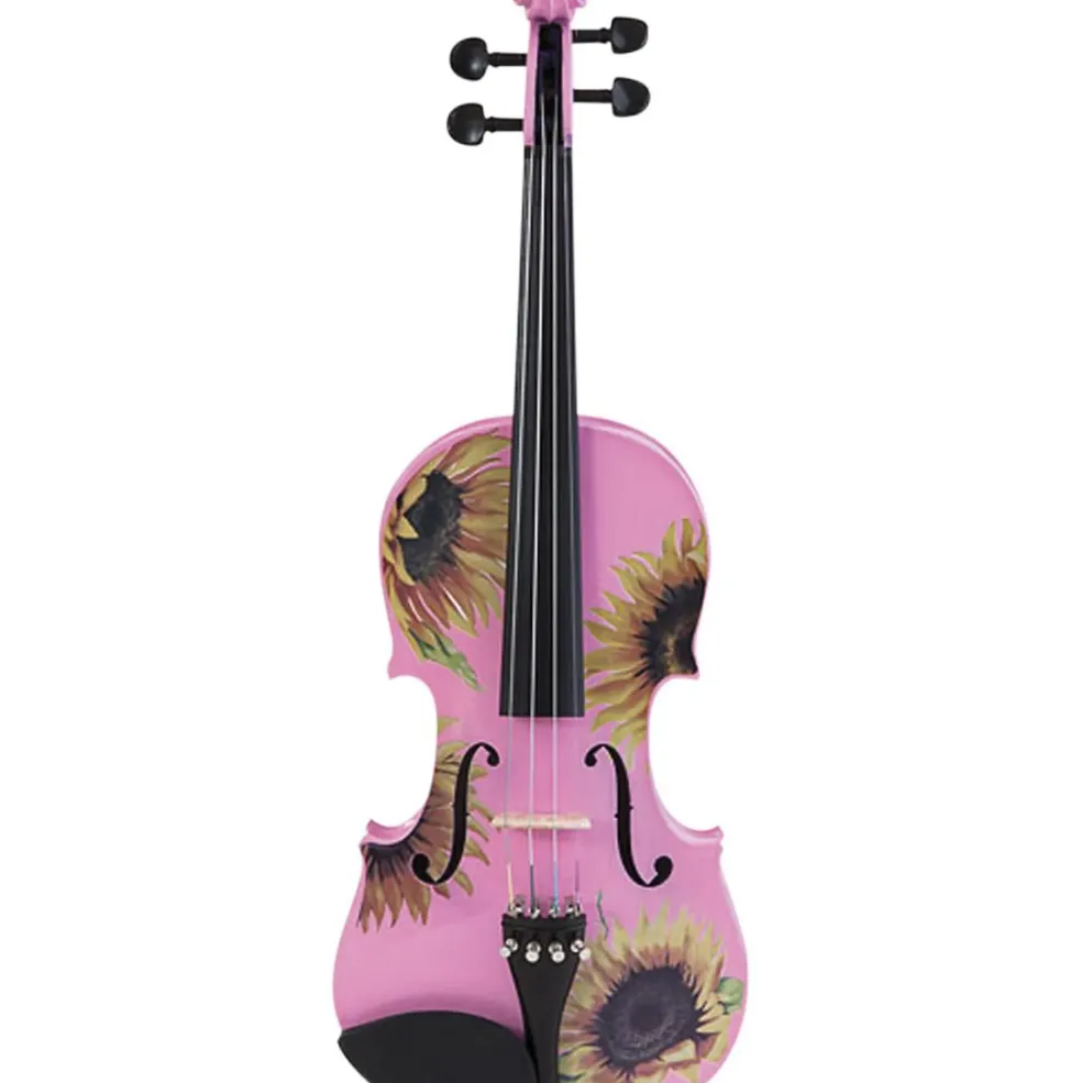 Rozanna's Violins Sunflower Delight Pink Series Violin Outfit 3/4 Size