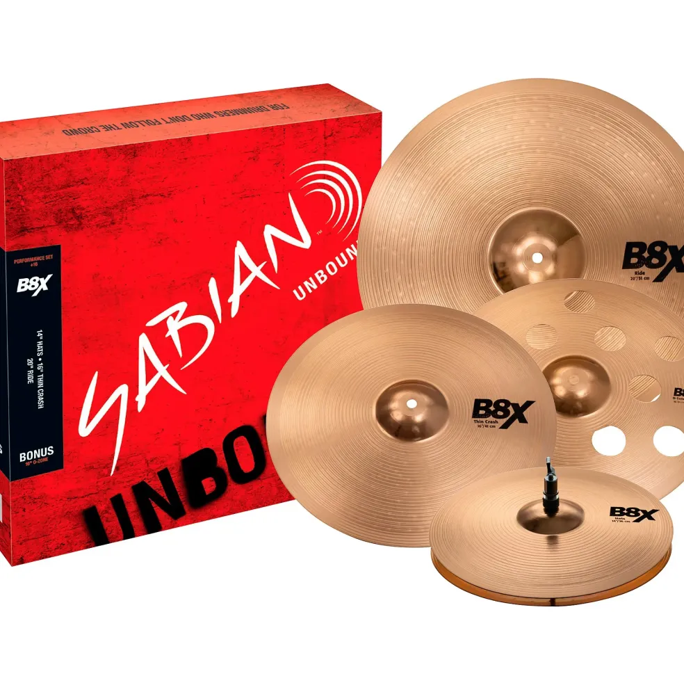 SABIAN B8X Performance Pack With 16" O-Zone Crash