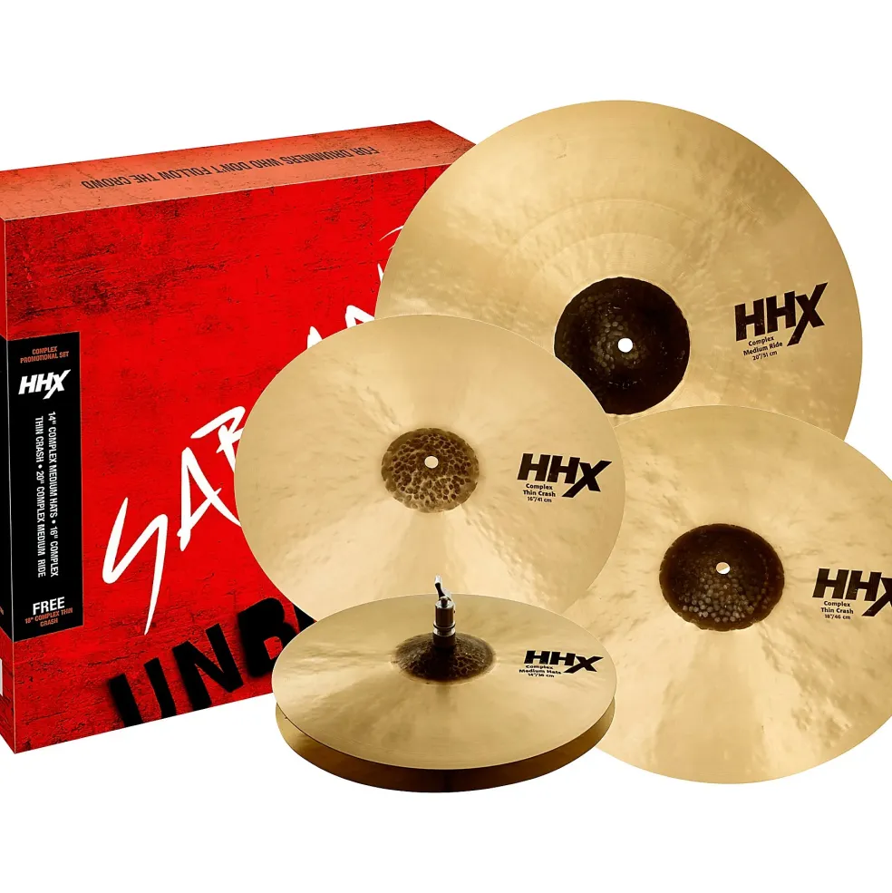 SABIAN HHX Complex Promo Cymbal Set 14, 16, 18 and 20 in.