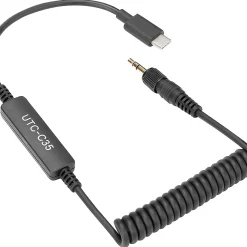 Saramonic UTC-C35 Locking 3.5mm Male to USB Type-C Cable with A-to-D Converter Cable