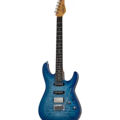 Schecter Guitar Research California Classic Electric Guitar Transparent Skyburst