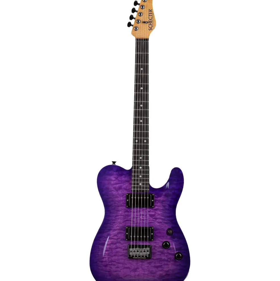 Schecter Guitar Research PT Classic Electric Guitar Purple Burst