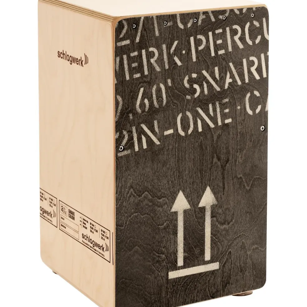 SCHLAGWERK 2inOne Snare Cajon Black Edition Large
