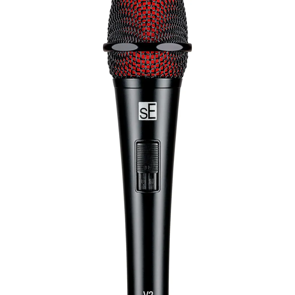 sE Electronics V2-SW-QTR Supercardioid Dynamic Handheld Microphone with On/Off Switch (Includes 15' Cable)