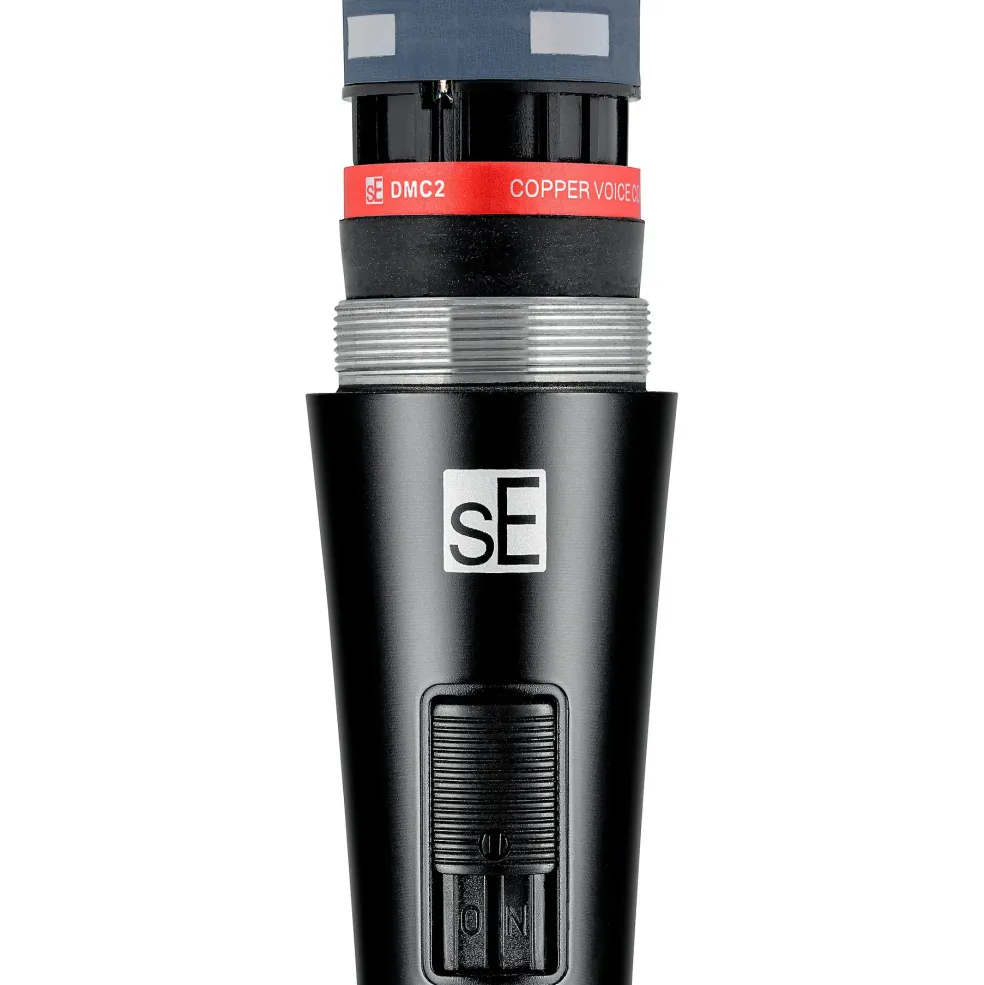 sE Electronics V2-SW-QTR Supercardioid Dynamic Handheld Microphone with On/Off Switch (Includes 15' Cable)