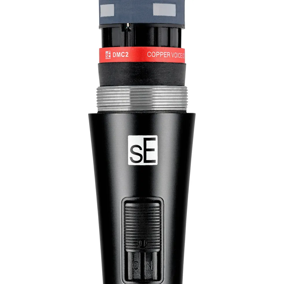 sE Electronics V2-SW-XLR Supercardioid Dynamic Handheld Microphone with On/Off Switch (Includes 15' Cable)