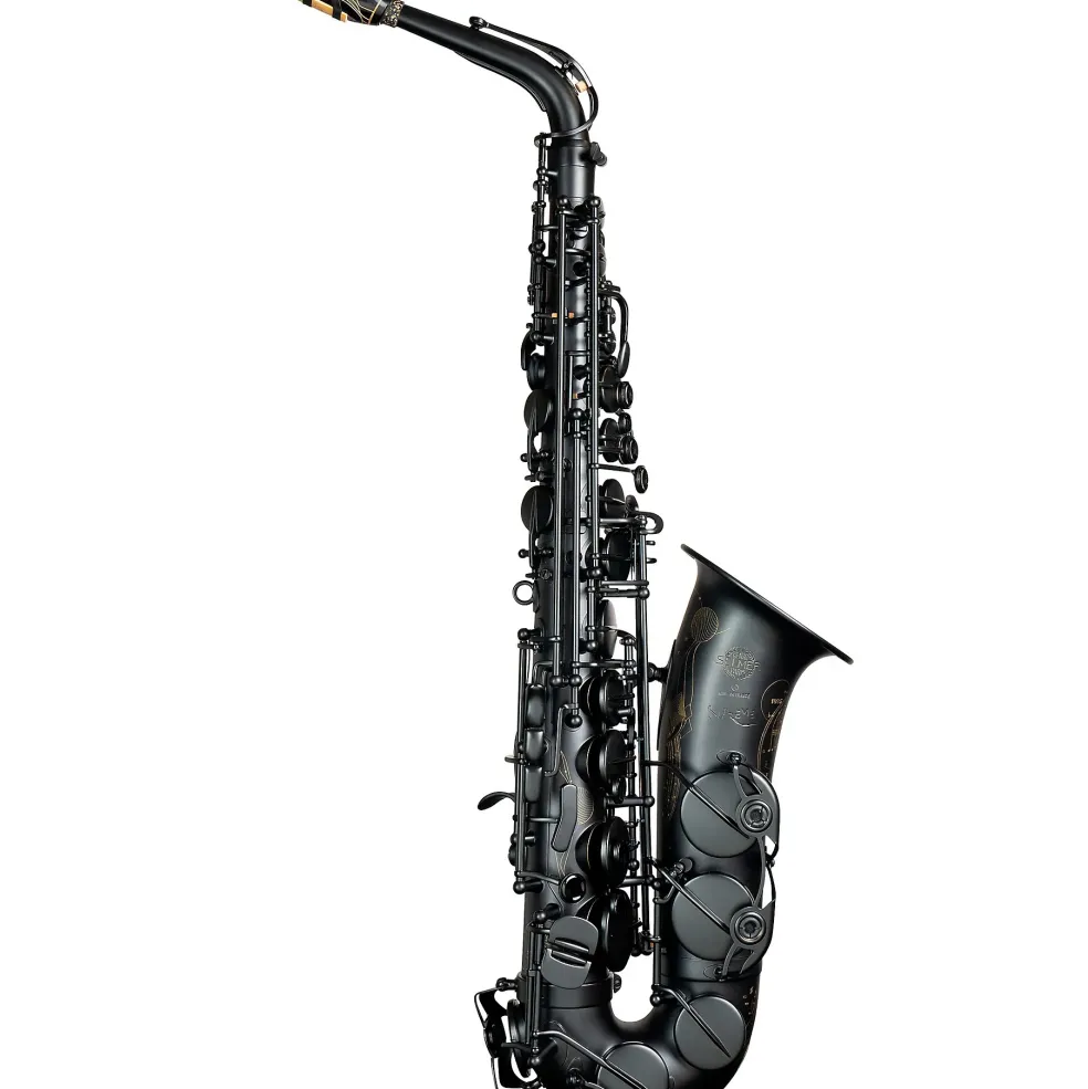 Selmer Paris Supreme Limited Edition Eb Alto Saxophone Matte Black Black Matte Keys