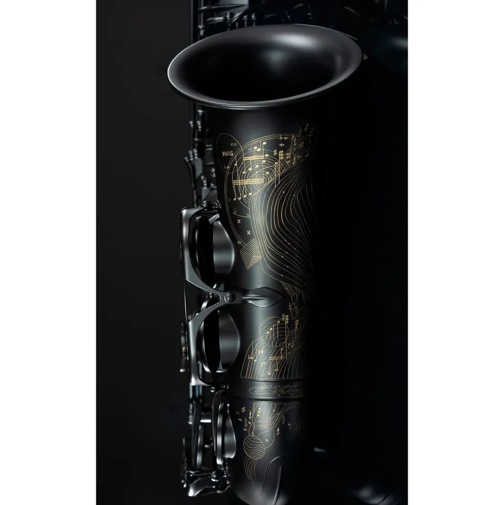 Selmer Paris Supreme Limited Edition Eb Alto Saxophone Matte Black Black Matte Keys