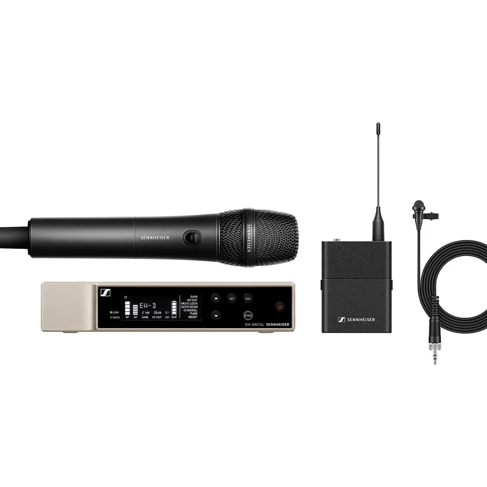 Sennheiser EW-D Evolution Wireless Digital System With ME 2 Omnidirectional Lavalier and 835 Microphone Module Q1-6
