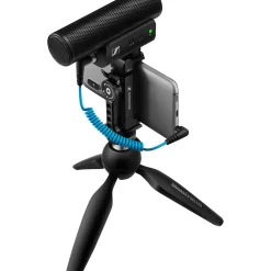 Sennheiser MKE 400 Mobile Kit - Includes MKE 400 Shotgun Microphone, Manfrotto PIXI Mini Tripod and Sennheiser Smartphone Clamp