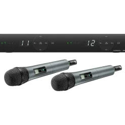 Sennheiser XSW 1-825 DUAL-A 2-Channel Handheld Wireless System With e 825 Capsules A Black