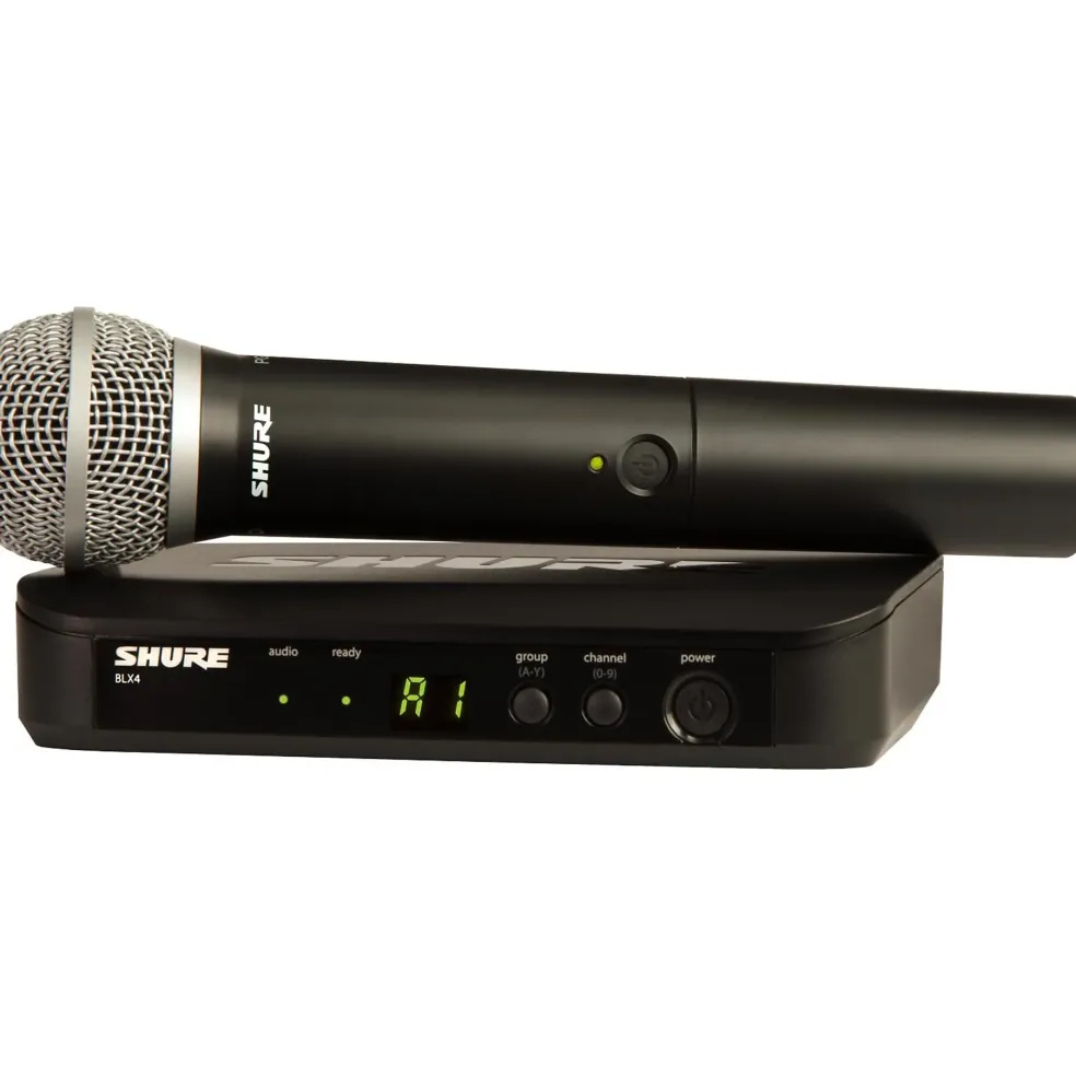 Shure BLX24 Handheld Wireless System With PG58 Capsule Band H10