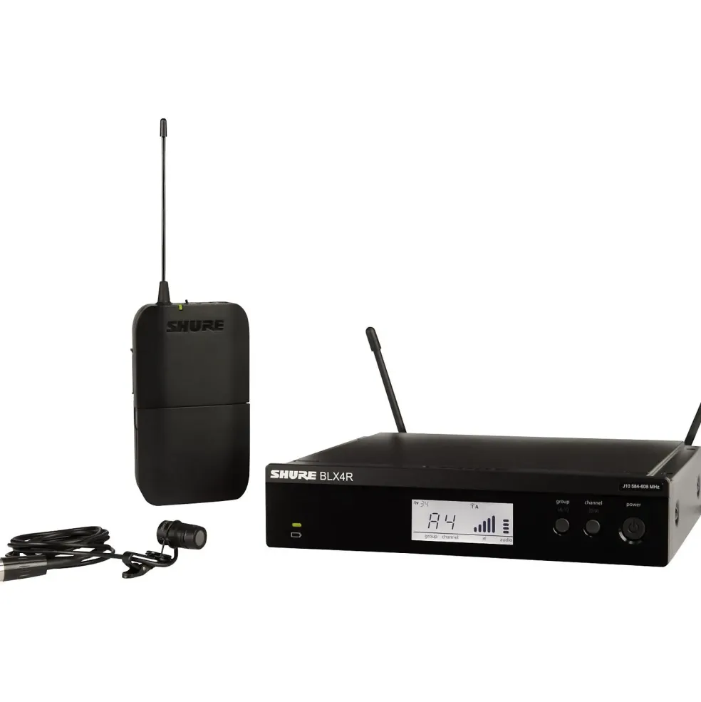 Shure BLX14R/W85 Wireless Lavalier System With WL185 Cardioid Lavalier Mic Band H9