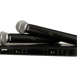 Shure BLX288/SM58 Wireless Dual Vocal System With Two SM58 Handheld Transmitters Band H10