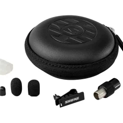 Shure DL4 DuraPlex Omnidirectional Waterproof Lavalier Microphone (MTQG Connector) MTQG Black