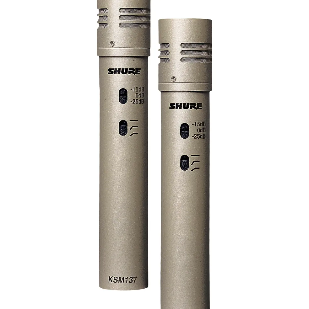 Shure KSM137/SL STEREO Cardioid Condenser (Stereo Pair) Champagne