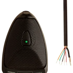 Shure MX392BE Condenser Boundary Microphone, Built-in Preamp, Attached 12' Unterminated Bottom-exit Cable (Omnidirectional)