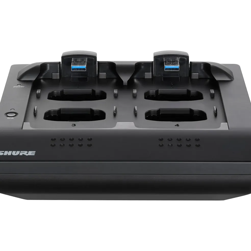 Shure MXWNCS4 Microflex 4-Channel Networked Charging Station