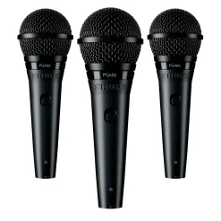 Shure PGA58 3-Pack Mic and Stand Kit