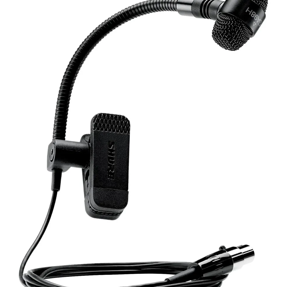 Shure PGA98H-TQG Cardioid Condenser Gooseneck Instrument Microphone with TA4F Wireless System Connector