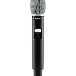 Shure QLXD2/BETA87A Wireless Handheld Microphone Transmitter with Interchangeable BETA 87A Microphone Capsule Band X52