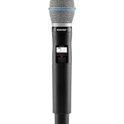 Shure QLXD2/BETA87C Wireless Handheld Microphone Transmitter With Interchangeable BETA 87C Microphone Capsule G50