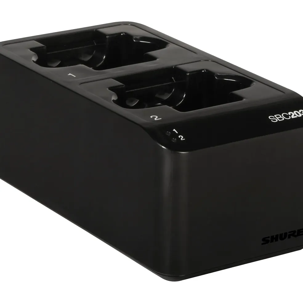 Shure SBC203-US Dual Docking Station for SLX-D Transmitters and SB903 Battery