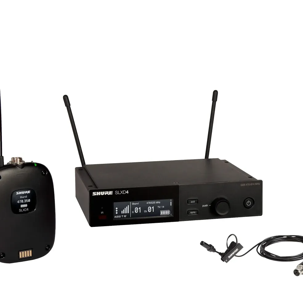 Shure Shure SLXD14/UL4B Wireless System with UniPlex Cardioid Lavalier Microphone Band G58