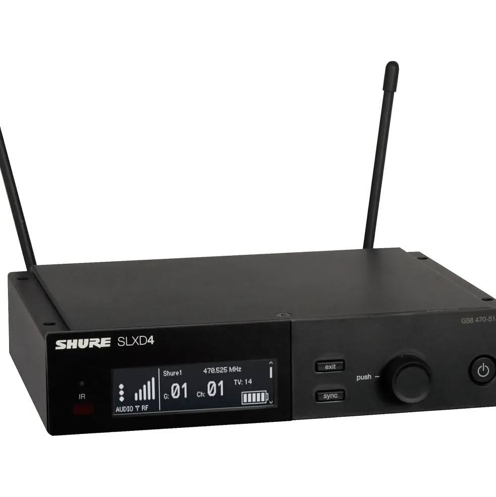 Shure Shure SLXD14/UL4B Wireless System with UniPlex Cardioid Lavalier Microphone Band G58