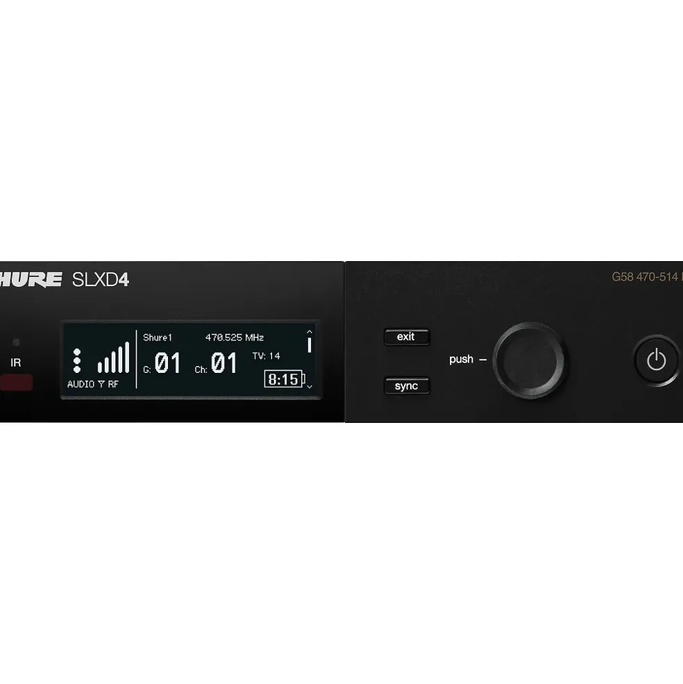 Shure SLXD4 Digital Wireless Receiver Band H55