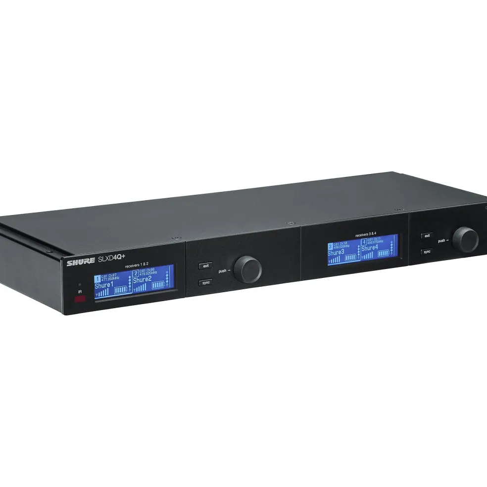 Shure SLX-D Quad Channel Digital Wireless Receiver with Dante Connectivity Band G57