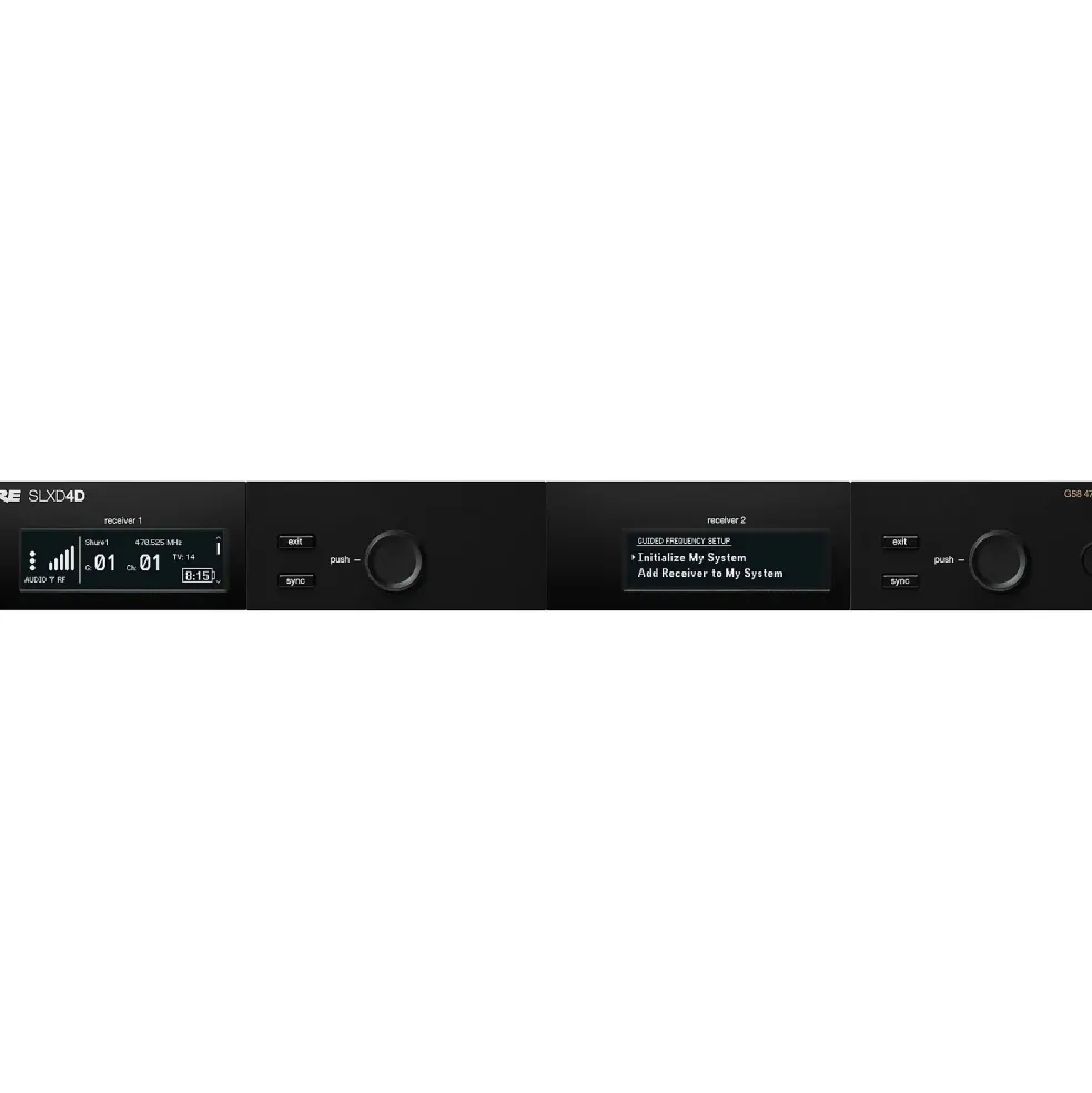 Shure SLXD4D Dual-Channel Digital Wireless Receiver Band J52