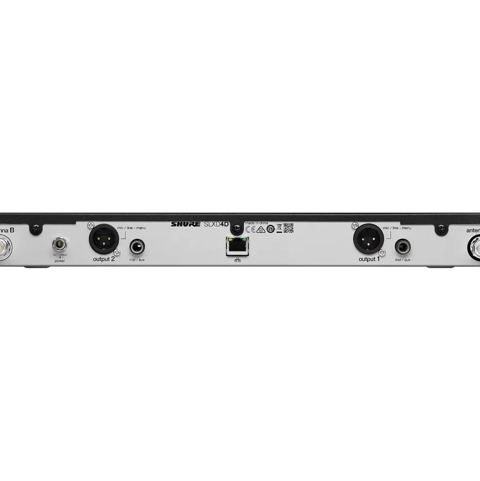 Shure SLXD4D Dual-Channel Digital Wireless Receiver Band J52