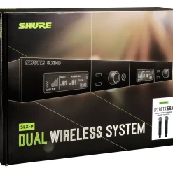 Shure SLXD24D/B58 Dual Wireless Vocal Microphone System With BETA 58 Band G58