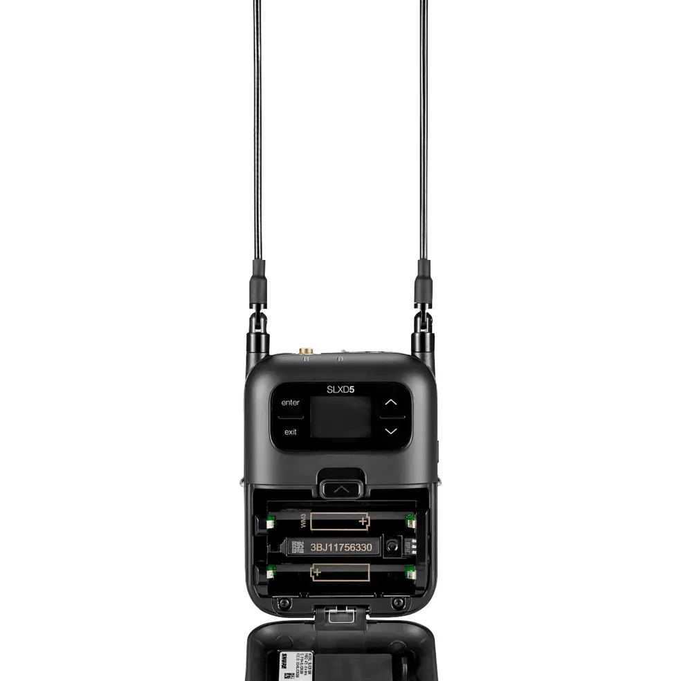 Shure SLXD15/DL4B Portable Digital Wireless Bodypack System with DL4B Lavalier Microphone Band H55