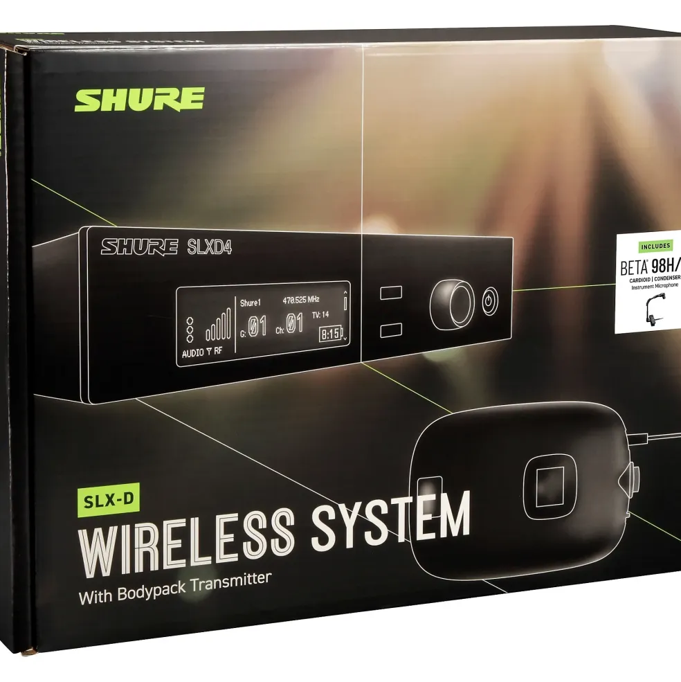 Shure SLXD14/98H Combo Wireless Microphone System Band H55