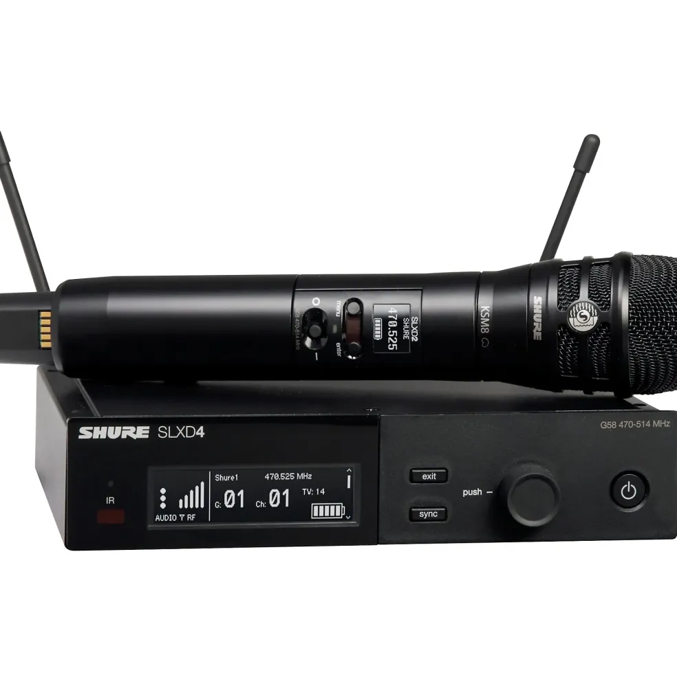 Shure SLXD24/K8B Wireless Vocal Microphone System With KSM8 Band G58