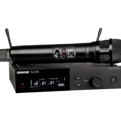 Shure SLXD24/N8C Digital Wireless Handheld Microphone System With Nexadyne 8/C Cardioid Capsule, Band G58: 470-514MHz Band H55 Black